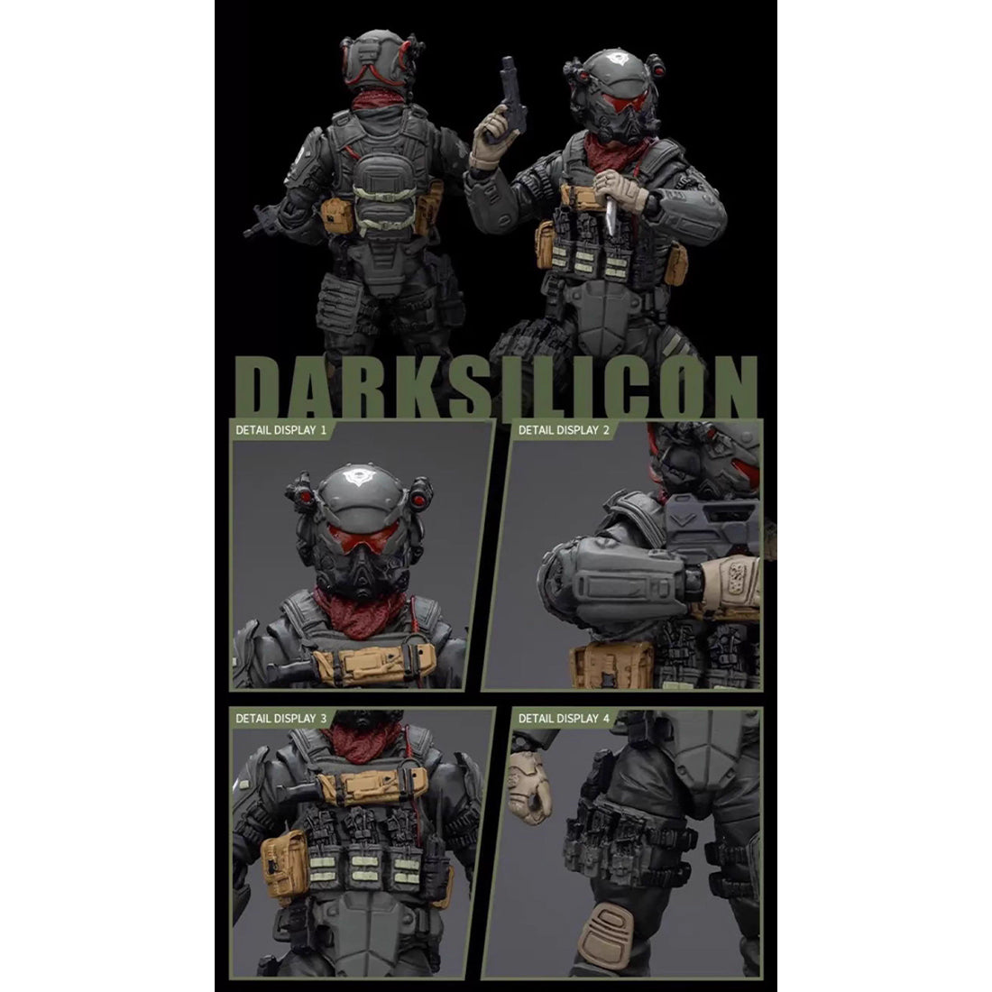 1/18 Scale Articulated Special Forces Soldier Figure - Vintage