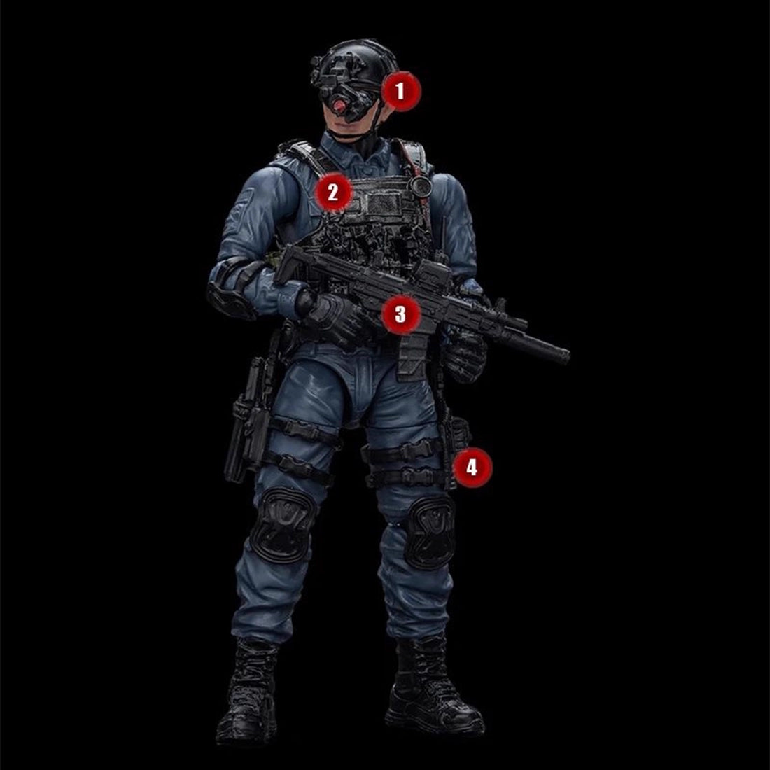 1/18 Scale Articulated Speicial Forces Soldier Figure - RAZORDON