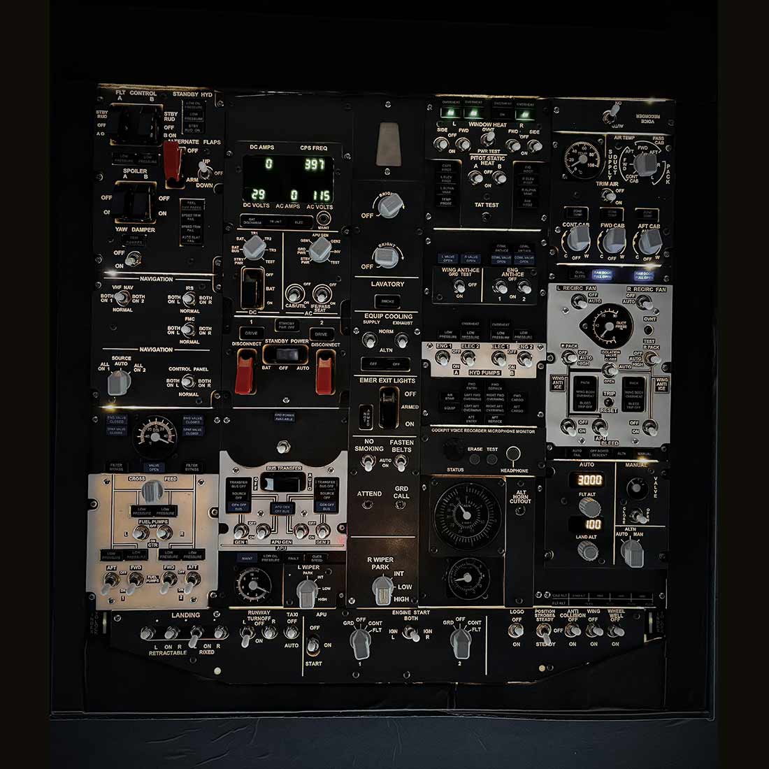 B737-800 Front Overhead Panel for X-Plane 11/12, Compatible with