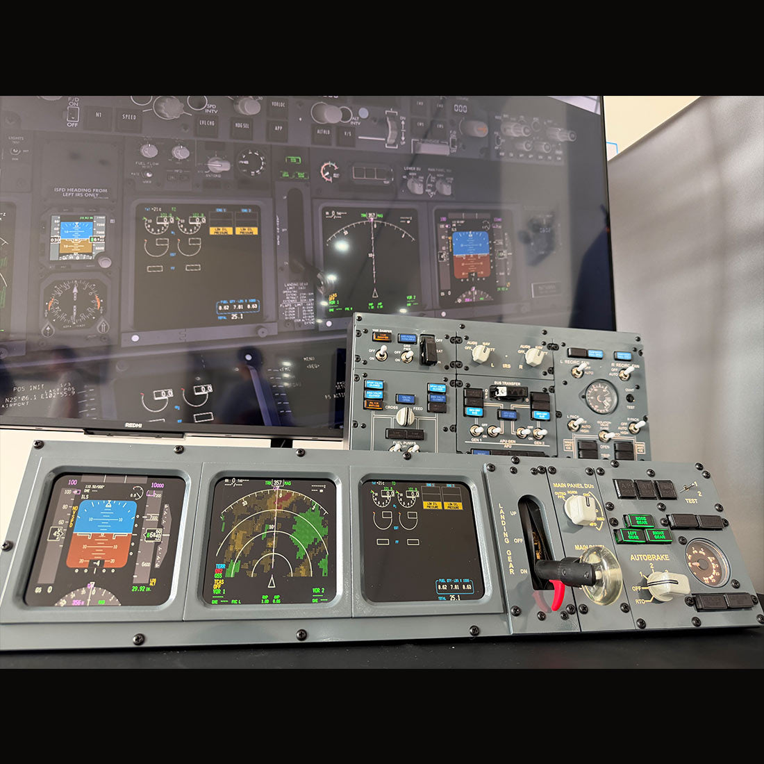 B737 FWD Overhead Flight Simulator Control Panel for MSFS 2020/2024, X-Plane, PMDG737, Zibo737, USB Modular Flight Deck Controller Razordon