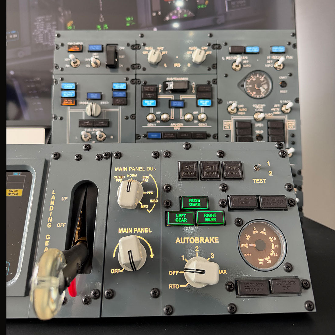 B737 FWD Overhead Flight Simulator Control Panel for MSFS 2020/2024, X-Plane, PMDG737, Zibo737, USB Modular Flight Deck Controller Razordon