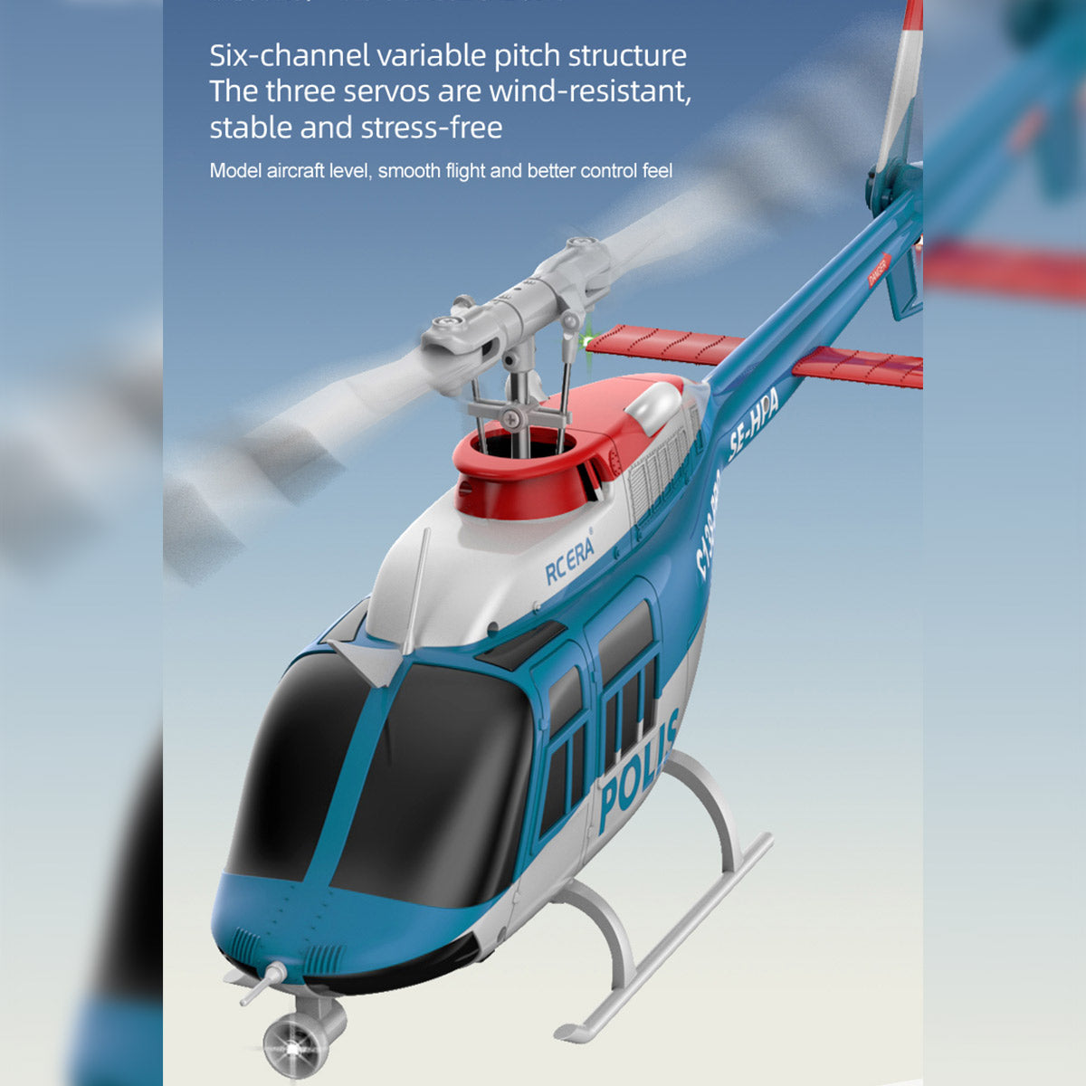 RC ERA C138PRO 1/33 Scale Bell 206 2.4G 6CH Flybarless Single