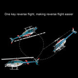 C138PRO 1/33 Scale Bell 206 2.4G 6CH Flybarless Single-Rotor RC Helicopter - RAZORDON