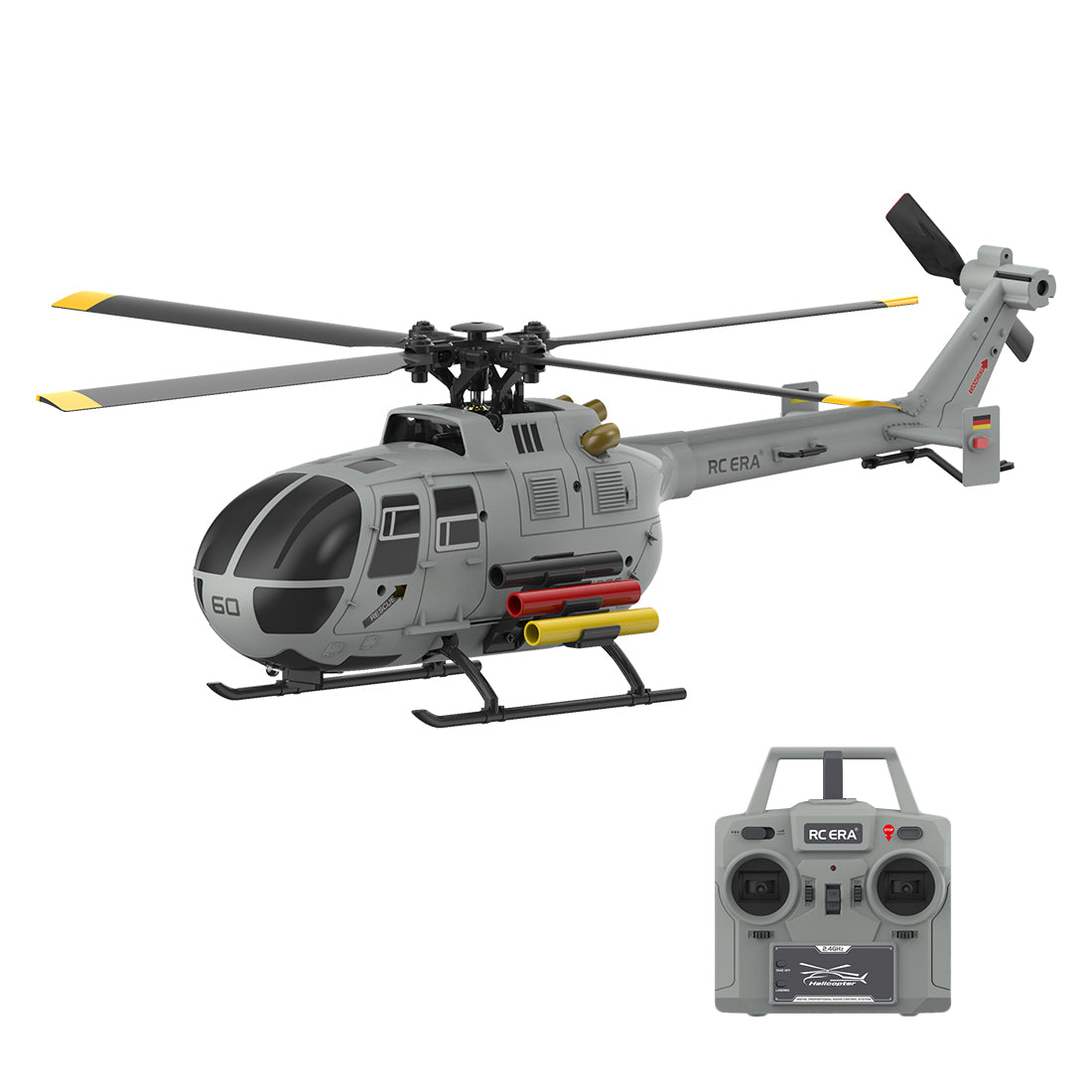 RC ERA C186S BO105 1/48 Scale 2.4G 6CH Single-Rotor Flybarless Realistic Intelligent RC Helicopter - RAZORDON