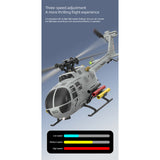 RC ERA C186S BO105 1/48 Scale 2.4G 6CH Single-Rotor Flybarless Realistic Intelligent RC Helicopter - RAZORDON