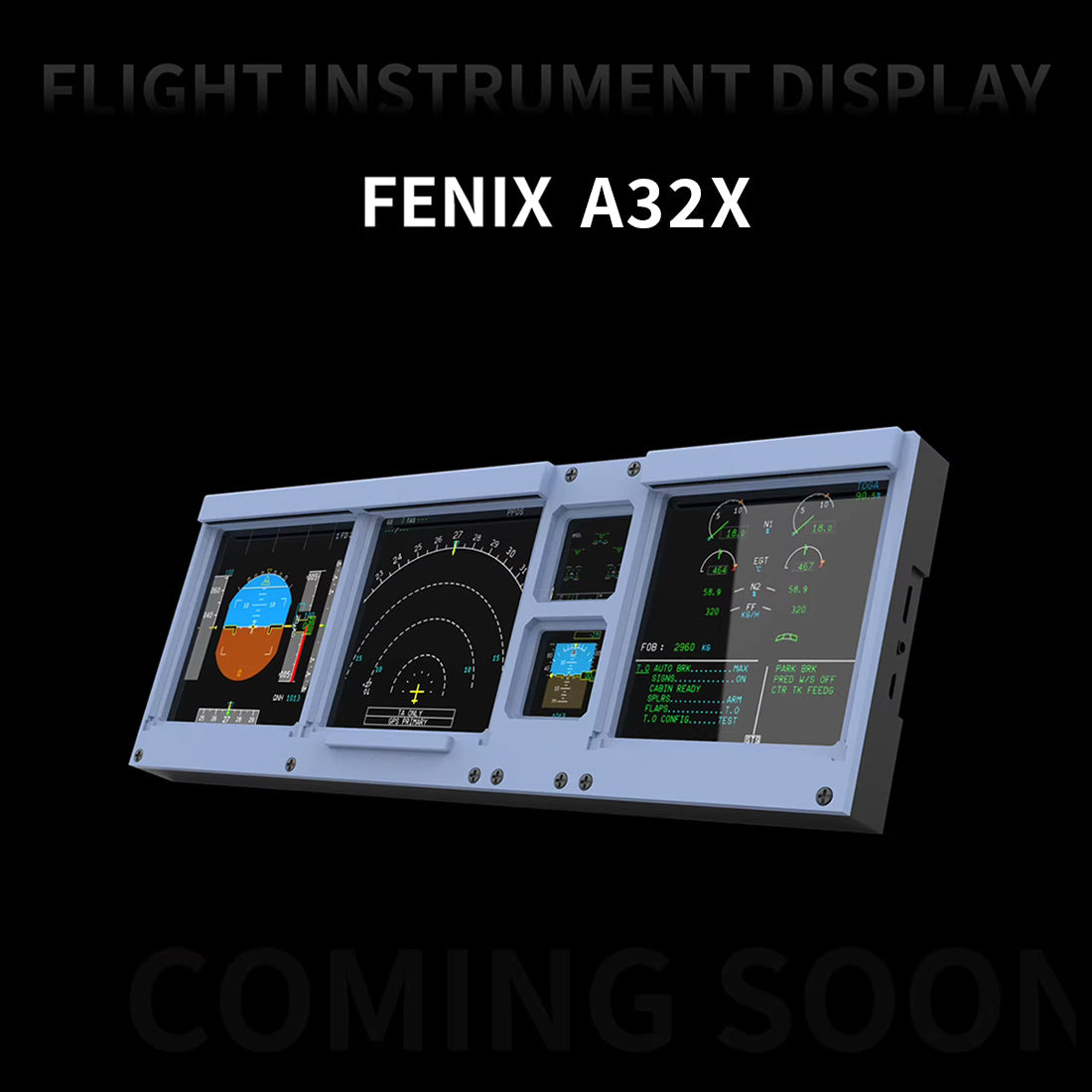 D106 A32X A35X A38X PFD-ND-ECAM-E/WD HOME COCKPIT Panel - RAZORDON