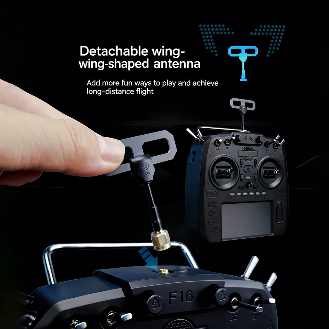 FATFISH F16 FPV RC Transmitter - RAZORDON