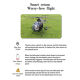 FLISHRC FL500 AH-6 Little Bird 500-Class 2.4G 6CH Scale RC Helicopter - RAZORDON