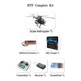 FLISHRC FL500 AH-6 Little Bird 500-Class 2.4G 6CH Scale RC Helicopter - RAZORDON