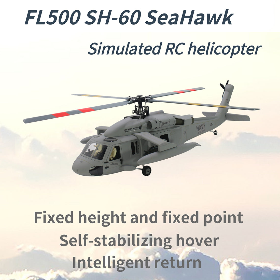 FL500 SH-60 Seahawk 500-Class 2.4GHz 6CH Scale RC Helicopter - RAZORDON