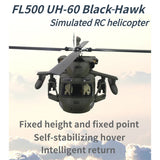 FLISHRC FL500 Black Hawk UH-60 500-Class 2.4GHz 6CH Scale RC Helicopter - RAZORDON