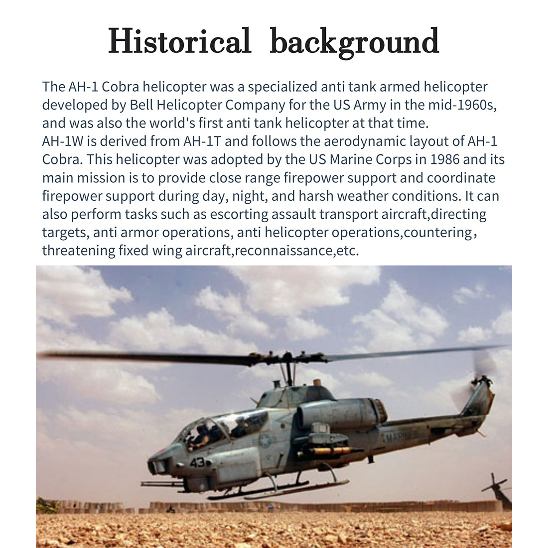 FL500 Bell AH-1 HueyCobra 500-Class 2.4GHz 6CH Scale RTF RC Helicopter - RAZORDON