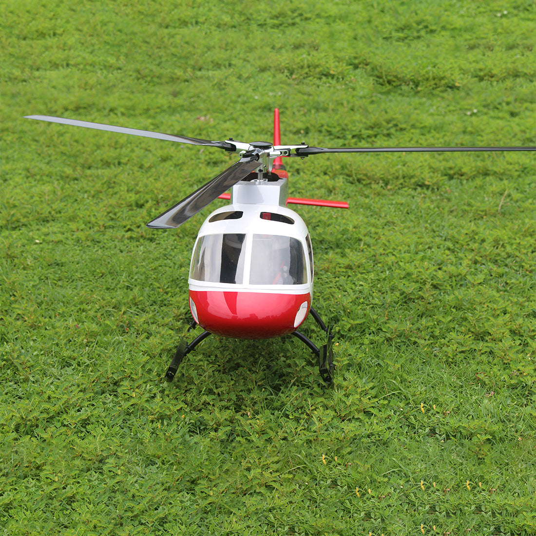 FLISHRC Eurocopter AS350 500-Class 2.4G 6CH Scale RC Helicopter Model with L7 Flight Controller and 4-Mode Positioning GPS RTF