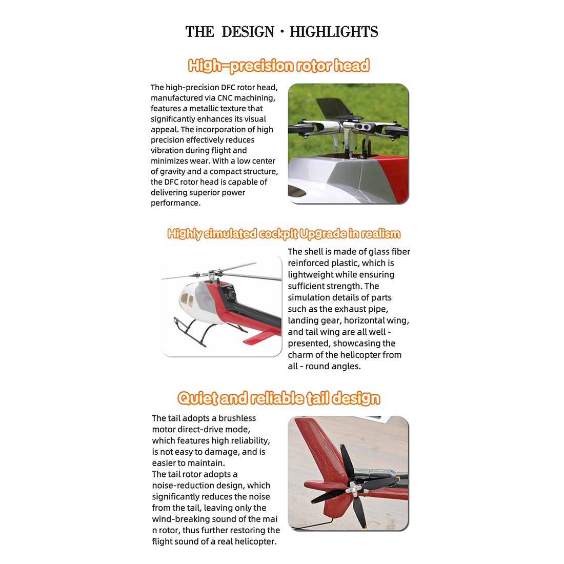 FLISHRC Eurocopter AS350 500-Class 2.4G 6CH Scale RC Helicopter Model with L7 Flight Controller and 4-Mode Positioning GPS RTF