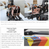 FLISHRC Eurocopter AS350 500-Class 2.4G 6CH Scale RC Helicopter Model with L7 Flight Controller and 4-Mode Positioning GPS RTF