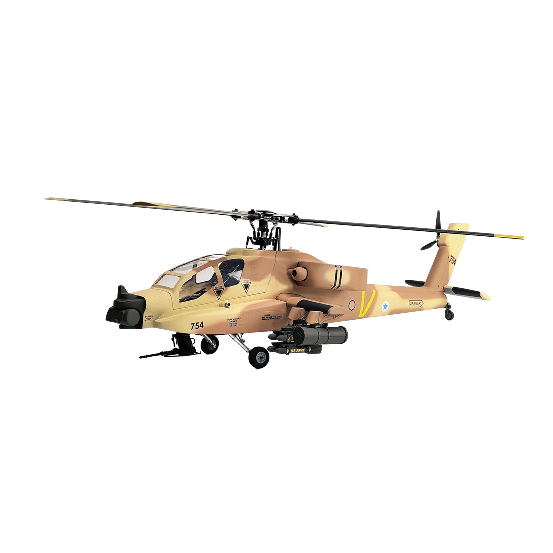 FLISHRC FL500 AH64 Apache 500-Class 2.4GHz 6CH Scale RC Helicopter