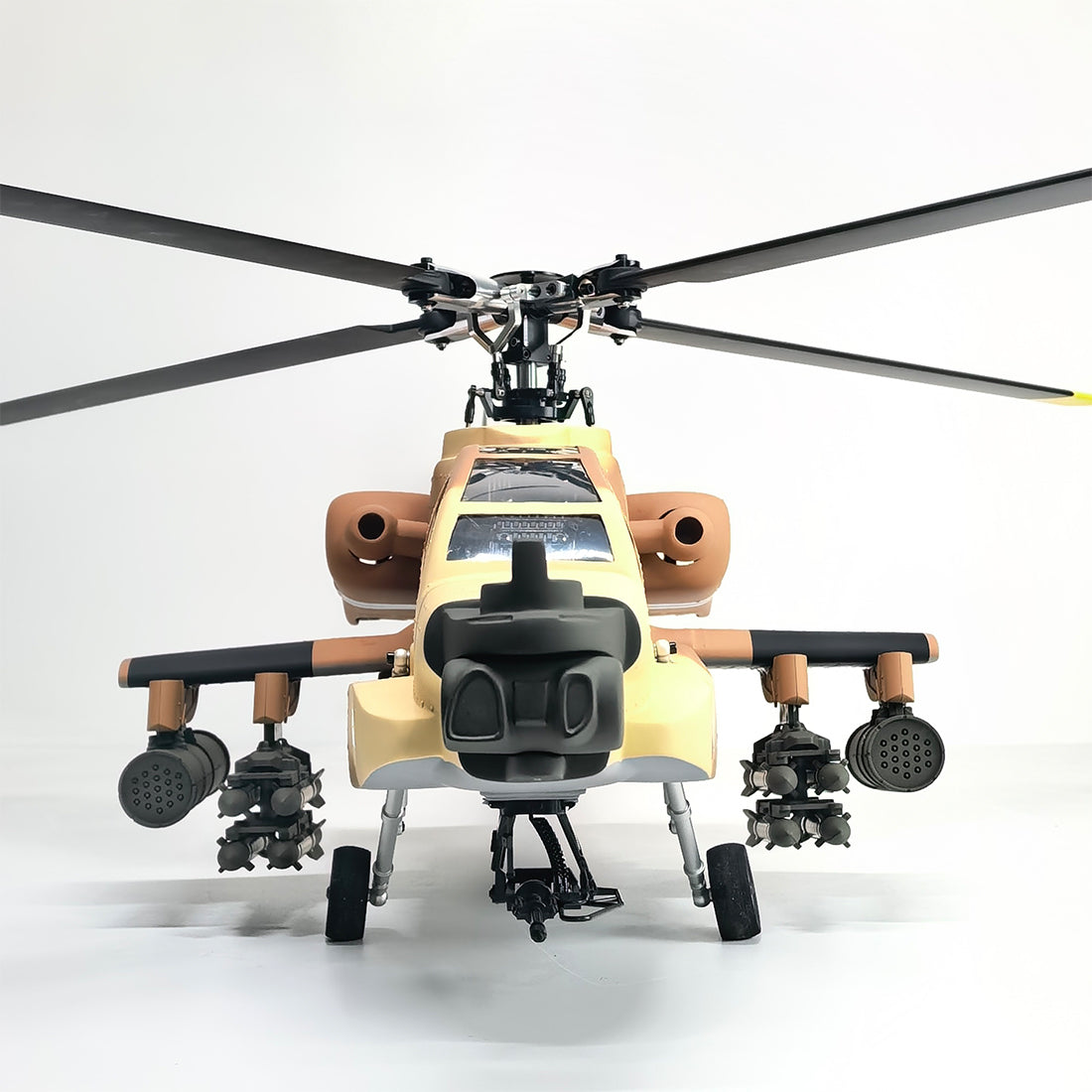 FLISHRC FL500 AH64 Apache 500-Class 2.4GHz 6CH Scale RC Helicopter with L7 Flight Controller, 4-Mode GPS Positioning, Realistic Cockpit – RTF Remote Control Helicopter