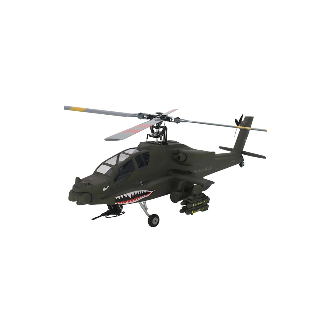 FLISHRC FL500 AH64 Apache 500-Class 2.4GHz 6CH Scale RC Helicopter with L7 Flight Controller, 4-Mode GPS Positioning, Realistic Cockpit – RTF Remote Control Helicopter