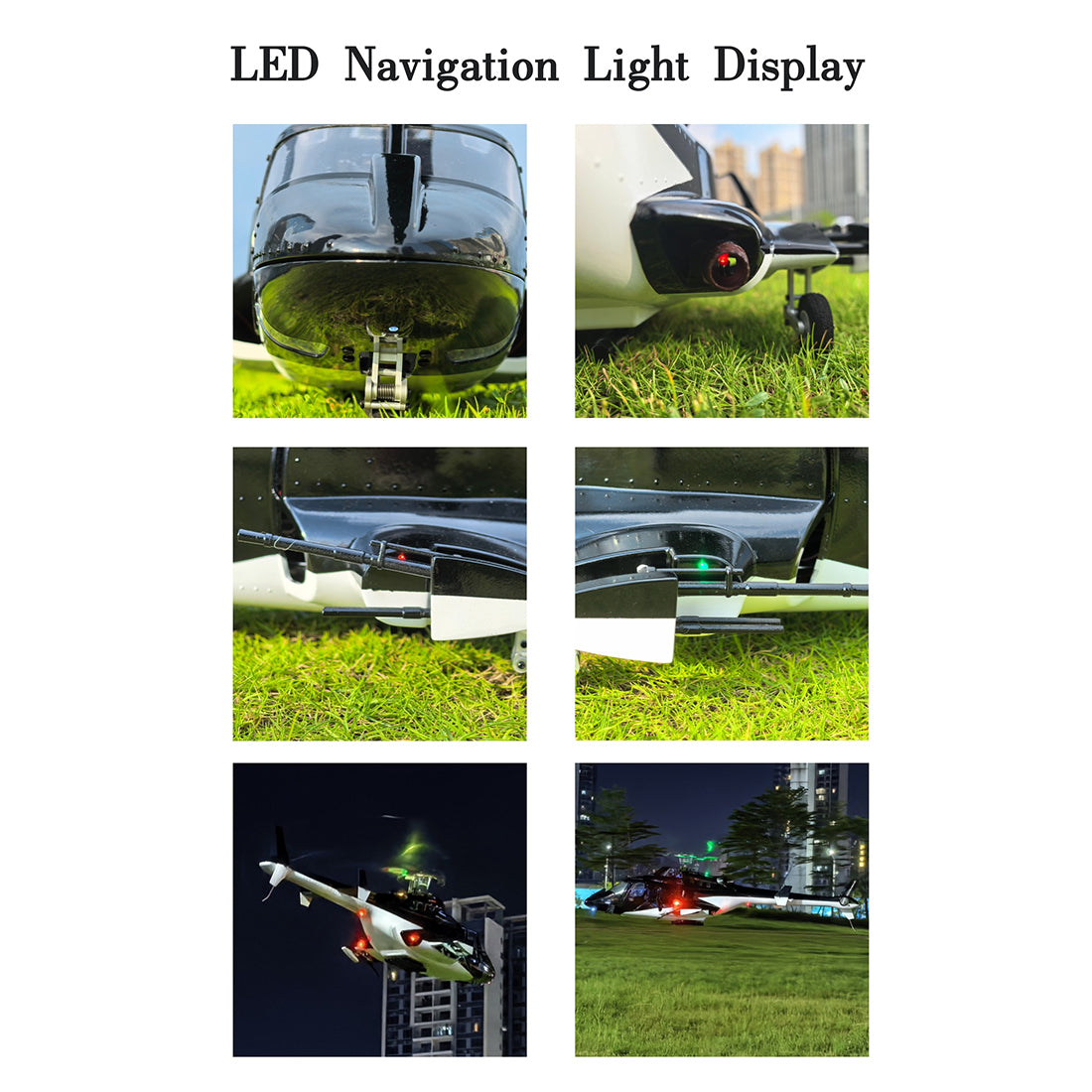 FLISHRC FL500 Airwolf Pro 500-Class 2.4G 6CH Scale RC Helicopter with L7 Flight Controller & 4-Mode GPS Positioning RTF