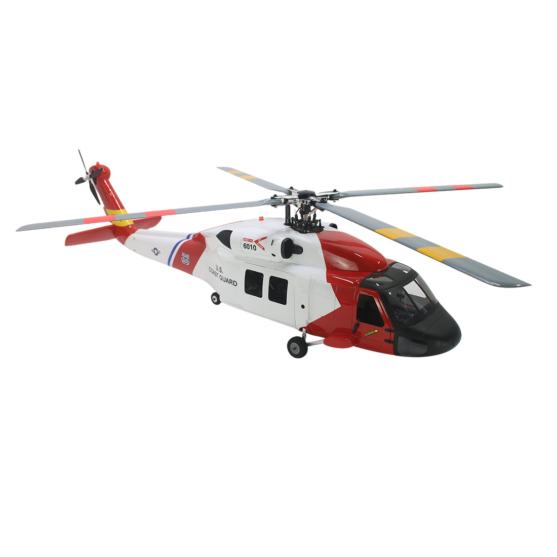FLISHRC FL500 HH-60 Jayhawk Coast Guard 500-Class 2.4GHz 6CH Scale RC Helicopter with L7 Flight Controller, 4-Mode GPS Positioning, Realistic Cockpit – RTF Remote Control Helicopter