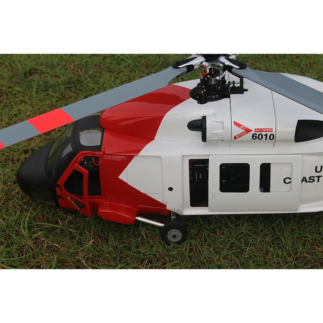 FLISHRC FL500 HH-60 Jayhawk Coast Guard 500-Class 2.4GHz 6CH Scale RC Helicopter with L7 Flight Controller, 4-Mode GPS Positioning, Realistic Cockpit – RTF Remote Control Helicopter