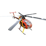 FLISHRC FL500 AH-6 Little Bird 500-Class 2.4G 6CH Scale RC Helicopter Model with L7 Flight Controller and 4-Mode Positioning GPS RTF