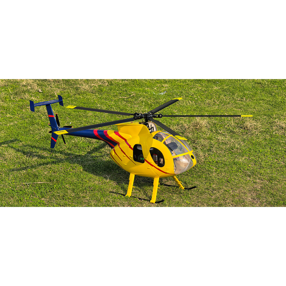 FLISHRC FL500 AH-6 Little Bird 500-Class 2.4G 6CH Scale RC Helicopter Model with L7 Flight Controller and 4-Mode Positioning GPS RTF