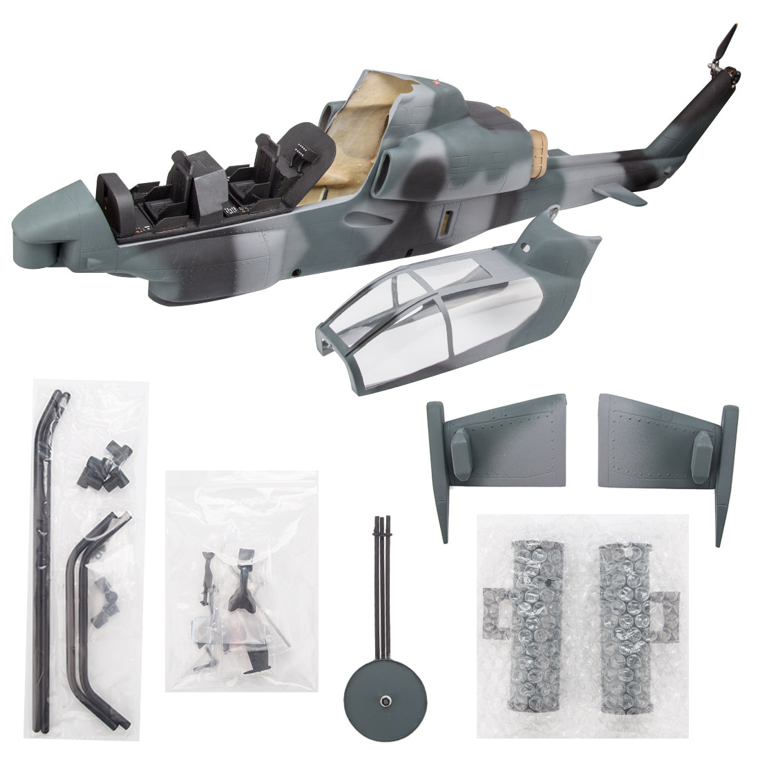 FLISHRC FL500 Bell AH-1 HueyCobra 500-Class 2.4GHz 6CH Scale RC Helicopter - RAZORDON