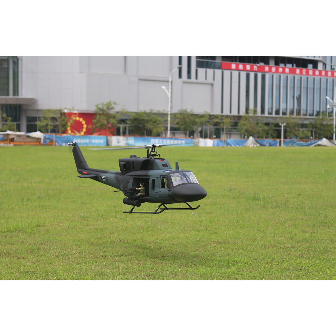 FLISHRC FL500 UH-1N Twin Huey 500-Class 2.4G 6CH Scale RC Helicopter with L7 Flight Controller & 4-Mode GPS Positioning RTF