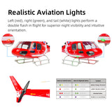 FLYWING Eurocopter AS350 2.4G 6CH 470-Class Quick-Release 3-Rotor Scale RC Helicopter Model with ACE Flight Controller, GPS Positioning & Left/Right-Hand Control RTF
