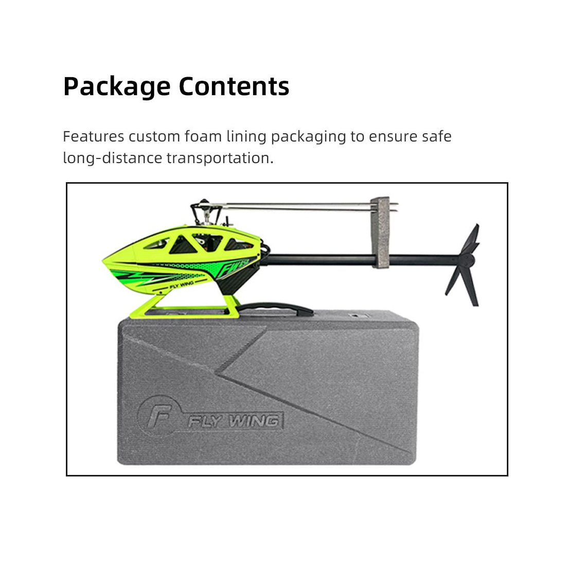 FLYWING 450L V3 2.4G 6CH RC Helicopter Dual Brushless Direct Drive Model Aircraft Toy