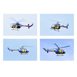 FLYWING BO105 2.4G 6CH 470-Class Quik-Release 4-Rotor Scale RC Military Helicopter  - RAZORDON