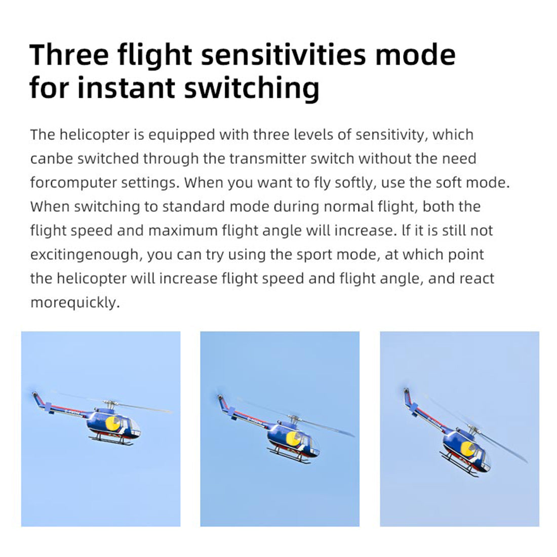 FLYWING BO105 2.4G 6CH 470-Class Quik-Release 4-Rotor Scale RC Military Helicopter  - RAZORDON