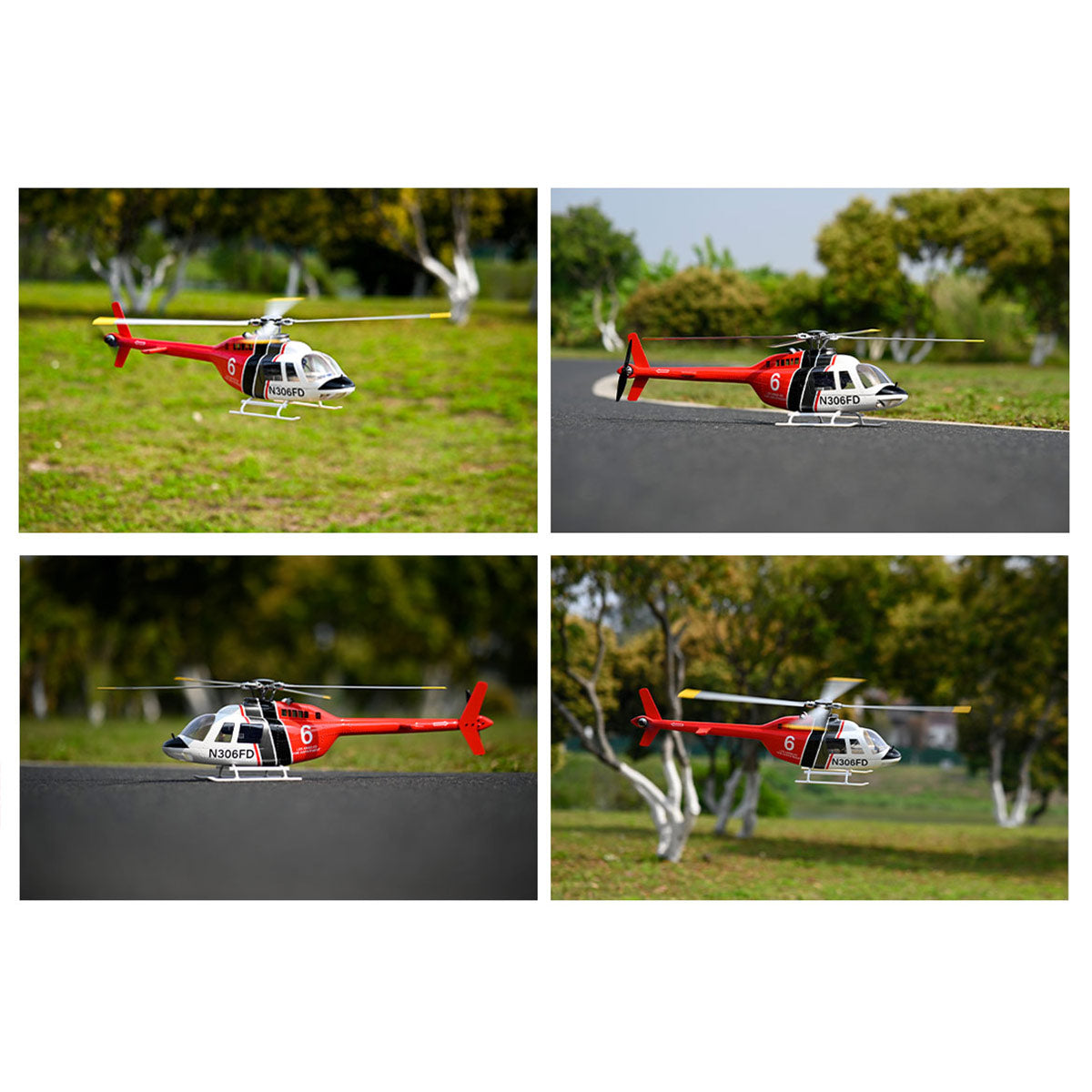 FLYWING Bell-206-V4 RC Helicopter with GPS - Razordon