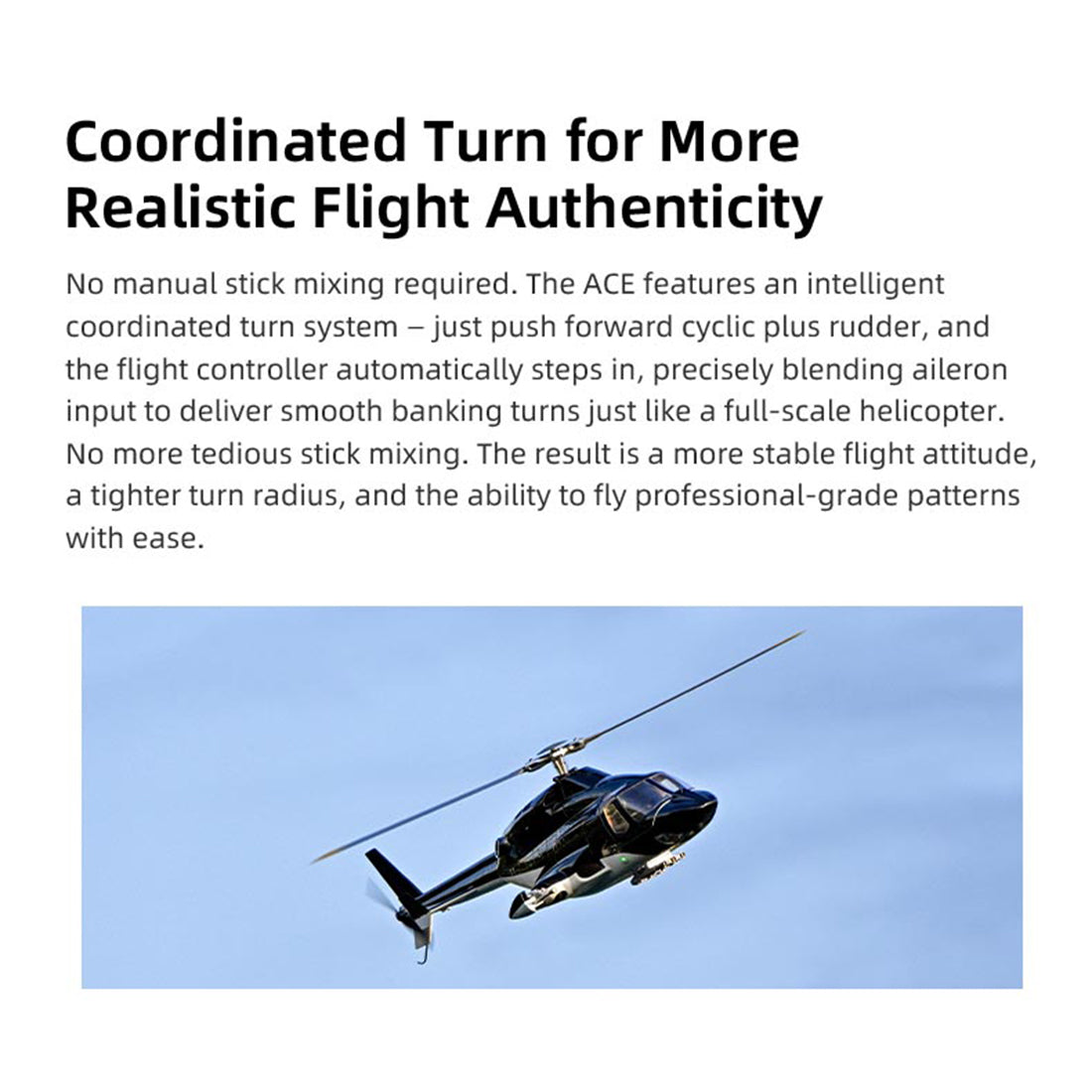 FLYWING Bell 222 Airwolf 470-Class RC Helicopter – 2.4GHz 6CH Scale Military Helicopter with ACE Flight Controller, GPS Positioning & Retractable Landing Gear (RTF)
