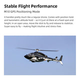 FLYWING Bell 222 Airwolf 470-Class RC Helicopter – 2.4GHz 6CH Scale Military Helicopter with ACE Flight Controller, GPS Positioning & Retractable Landing Gear (RTF)