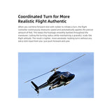 FLYWING Bell 222 Airwolf 470-Class RC Helicopter – 2.4GHz 6CH Scale Military Helicopter with ACE Flight Controller, GPS Positioning & Retractable Landing Gear (RTF)