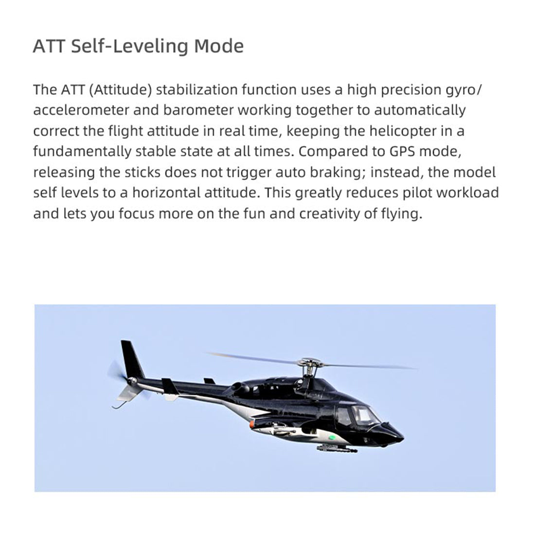 FLYWING Bell 222 Airwolf 470-Class RC Helicopter – 2.4GHz 6CH Scale Military Helicopter with ACE Flight Controller, GPS Positioning & Retractable Landing Gear (RTF)