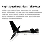 FLYWING Bell 222 Airwolf 470-Class RC Helicopter – 2.4GHz 6CH Scale Military Helicopter with ACE Flight Controller, GPS Positioning & Retractable Landing Gear (RTF)