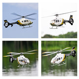 FLYWING EC135 470 스케일 RC 헬리콥터 2.4G 6CH 스케일 군용 모델, 퀵 탈착식 4날 로터, ACE 비행 컨트롤러, GPS 위치 지정 기능(MODE1/MODE2 전환 가능)