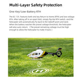 FLYWING EC135 470 스케일 RC 헬리콥터 2.4G 6CH 스케일 군용 모델, 퀵 탈착식 4날 로터, ACE 비행 컨트롤러, GPS 위치 지정 기능(MODE1/MODE2 전환 가능)