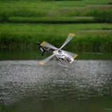 FLYWING EC135 470 스케일 RC 헬리콥터 2.4G 6CH 스케일 군용 모델, 퀵 탈착식 4날 로터, ACE 비행 컨트롤러, GPS 위치 지정 기능(MODE1/MODE2 전환 가능)