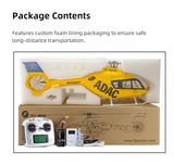 FLYWING EC135 470-Scale RC Helicopter 2.4G 6CH Scale Military Model with Quick-Detach 4-Blade Rotor ACE Flight Controller GPS Positioning - RAZORDON