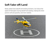 FLYWING EC135 470-Scale RC Helicopter 2.4G 6CH Scale Military Model with Quick-Detach 4-Blade Rotor ACE Flight Controller GPS Positioning - RAZORDON