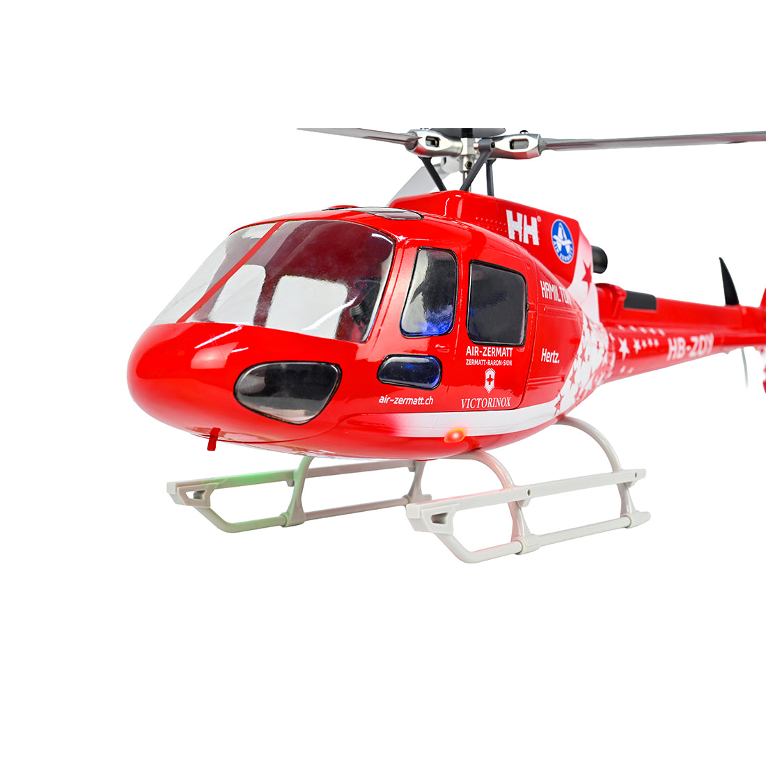FLYWING Eurocopter AS350 2.4G 6CH 470-Class Quick-Release 3-Rotor Scale RC Helicopter Model with ACE Flight Controller, GPS Positioning & Left/Right-Hand Control RTF