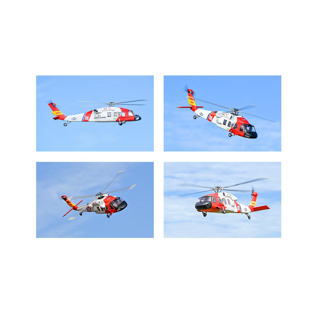 FLYWING MH-60 2.4G 6CH 470-Class Quik-Release 4-Rotor Scale RC Military Helicopter - RAZORDON