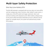 FLYWING MH-60 2.4G 6CH 470-Class Quik-Release 4-Rotor Scale RC Military Helicopter - RAZORDON