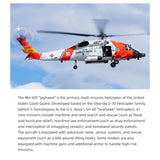 FLYWING MH-60 2.4G 6CH 470-Class Quik-Release 4-Rotor Scale RC Military Helicopter - RAZORDON