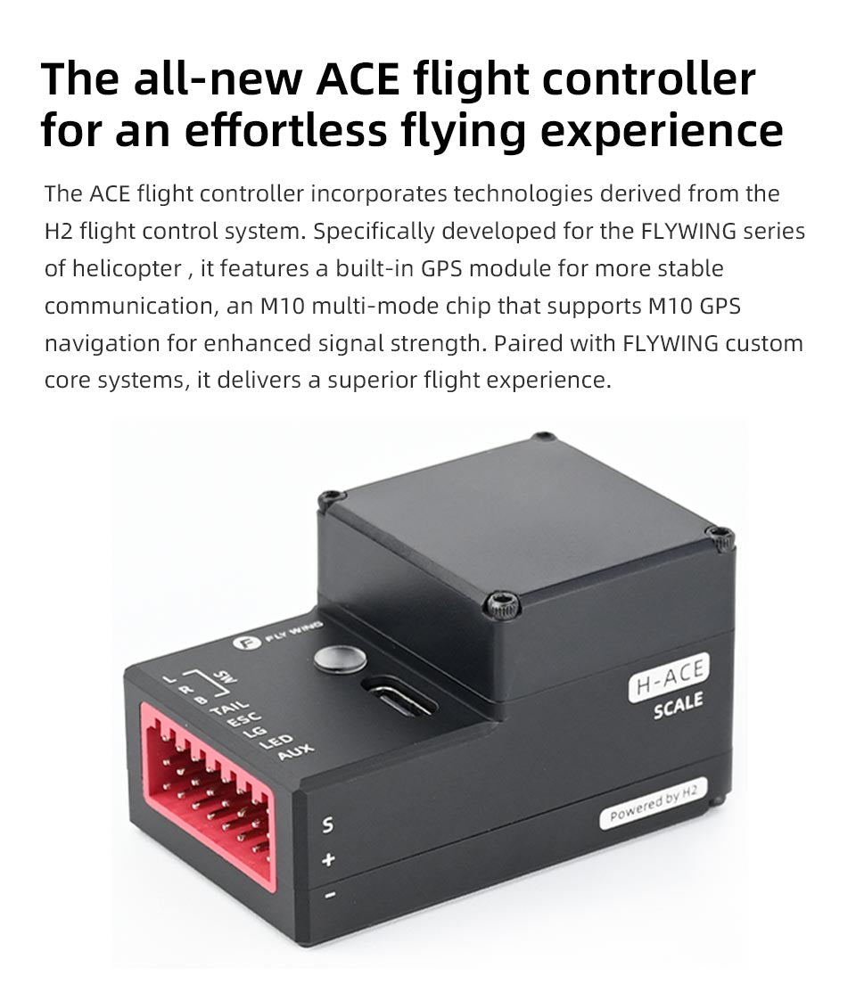 FLYWING UH-1 V4 Upgrade Version Class 470 6CH Brushless Motor GPS Fixed Point Altitude Hold Scale RC Helicopter - RAZORDON