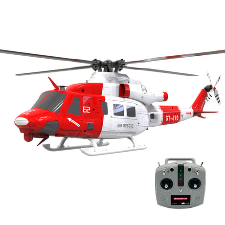 GOOSKY E2 UH-1Y 2.4G 6CH RC Helicopter Brushless Direct Drive Scale Model with LiDAR Positioning GPS Version Rescue Livery RTF  - Razordon